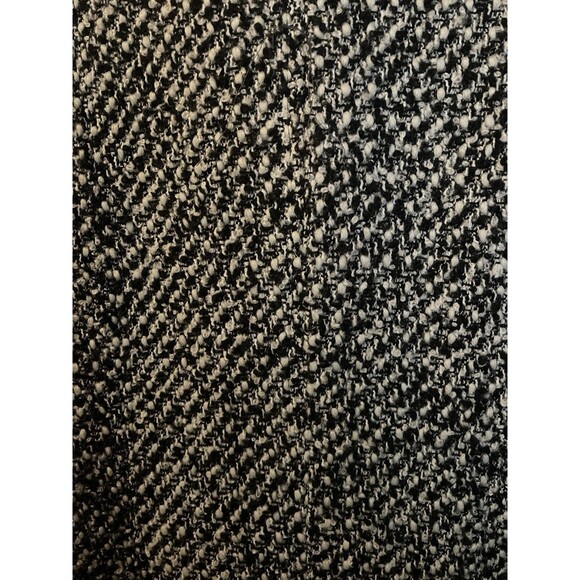 CALVIN KLEIN Black & White Boucle Wool Blend Double Breasted Belted Coat 12 - Picture 8 of 9